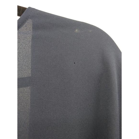 Lane Bryant Kimono Top Plus 26/28 Tie Front Long Sleeve Chiffon Duster Navy‎ NWT - Picture 9 of 10